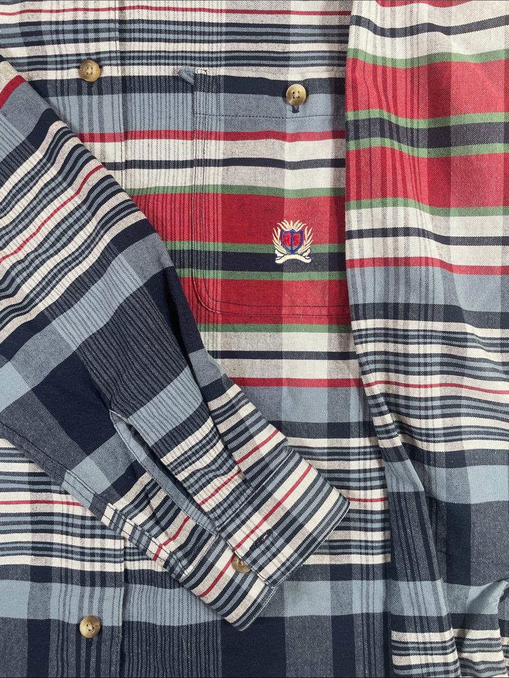 Panhandle Slim Rough Stock Western Shirt Men's M Multi Color Plaid - Picture 3 of 6
